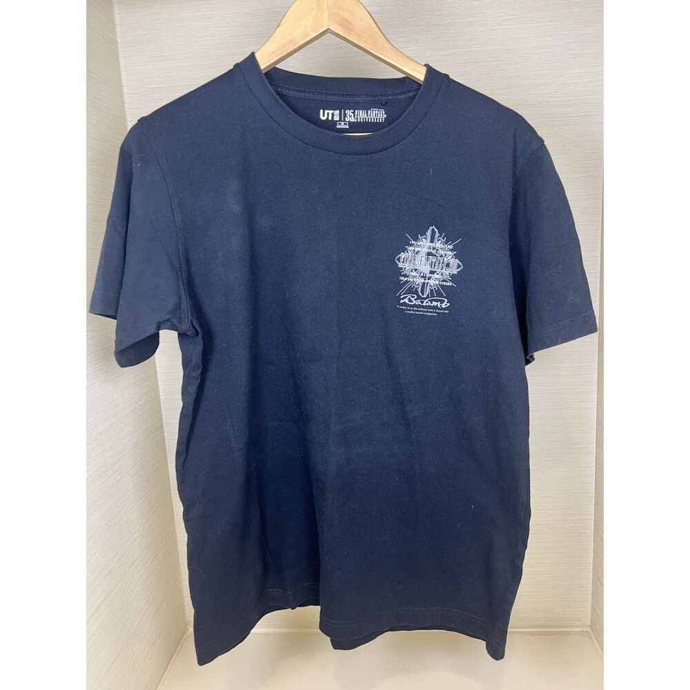 Final Fantasy 35th Anniversary FF8 x Uniqlo UT T-shirt Size US M Black
